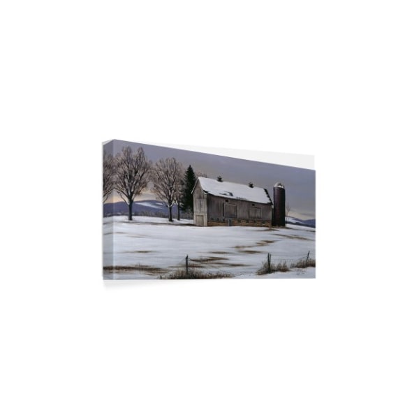 Wilhelm Goebel 'Winter Barn' Canvas Art,12x24